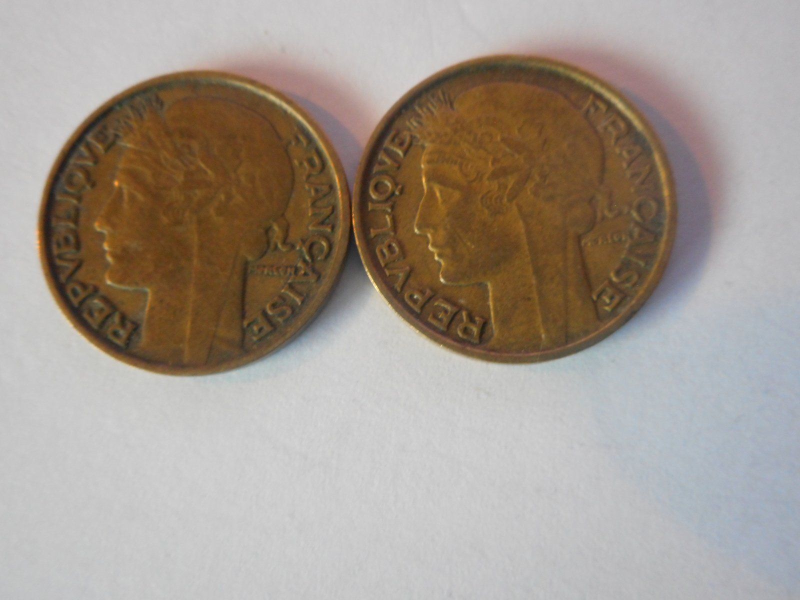 Alle Münzen: 1931+1932  50 Centimes Frankreich – Gebraucht aus Kriegstetten von pizlad2010 2