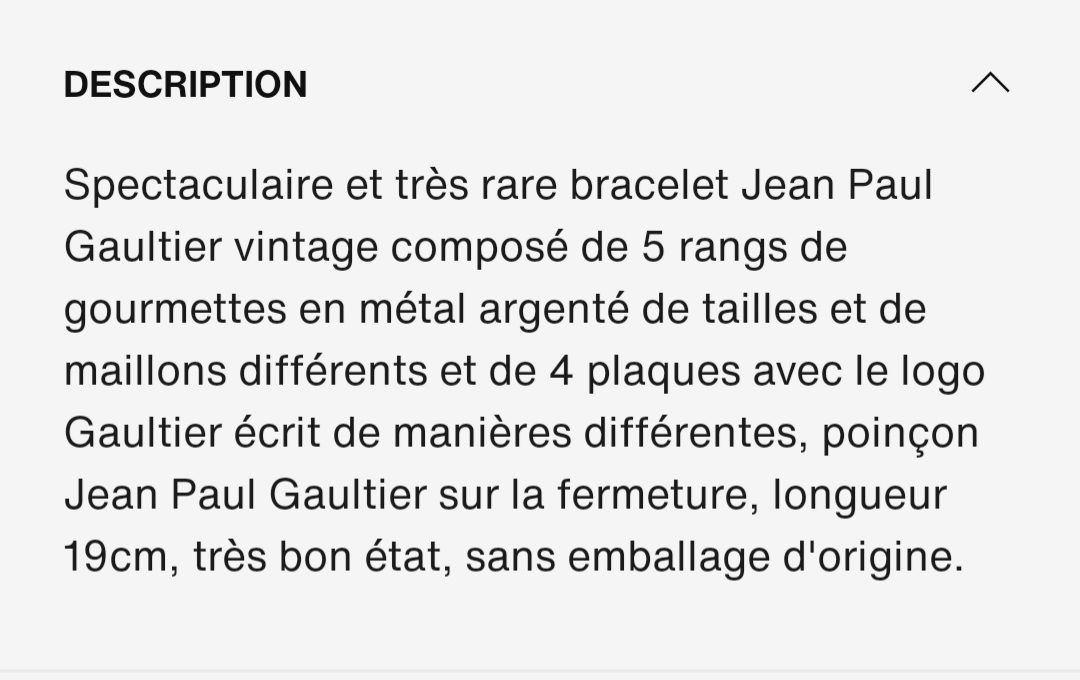 Bracciali & Braccialetti: Rare bracelet Jean-Paul Gaultier – Usato da Chêne-Bourg venduto da chsandra34 7