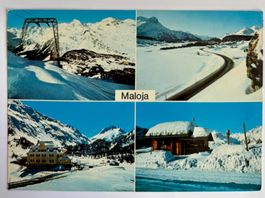Maloja - Dorf - Skilift - Pass-Strasse 1975