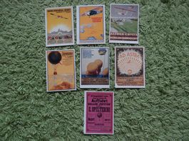 7 Interessante Karten Flugpost (alte Plakate) ab CHF 1.--