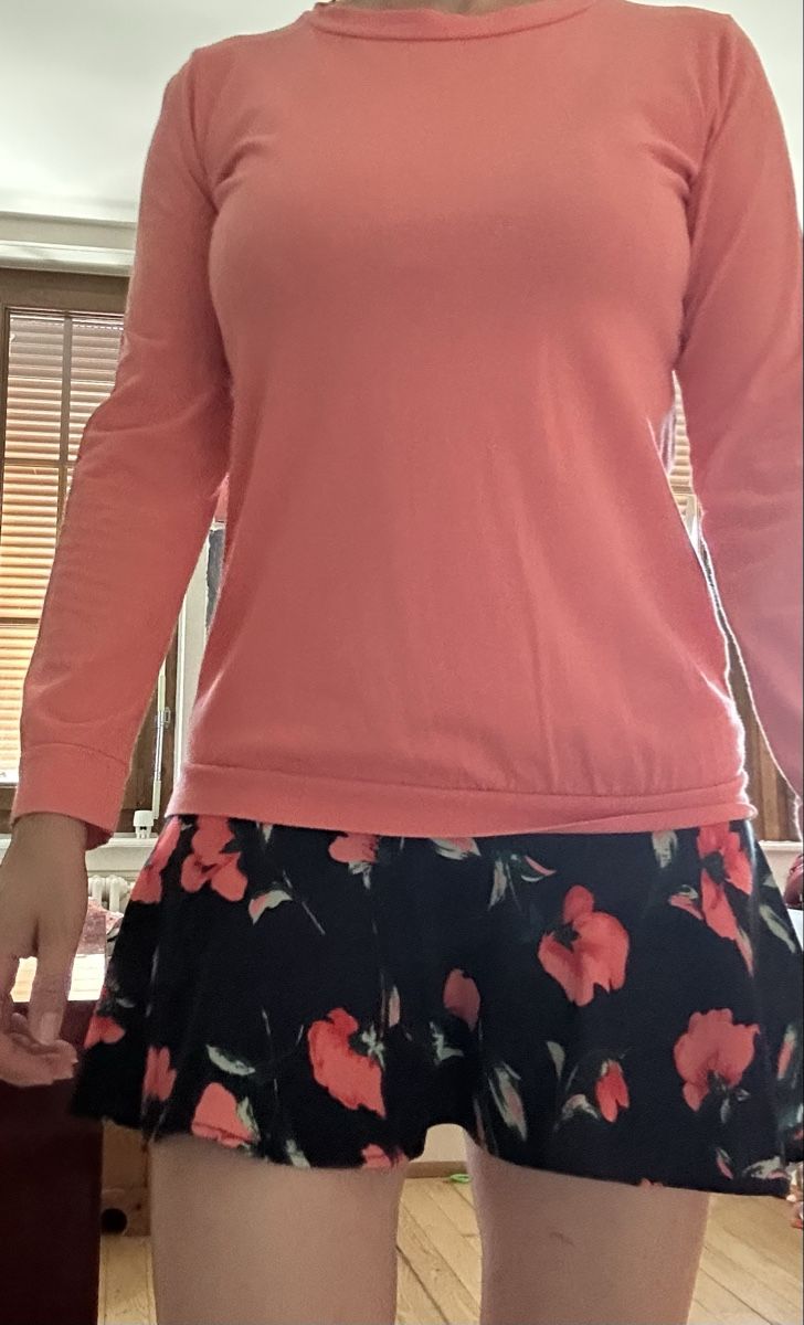 Vestiti: Robe d'été Valentina, corail et fleurs, taille M – Usato da St-Prex venduto da mar_f6t6