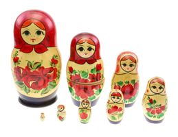 8 -teilige russische Matrjoschka - Babuschka (00204)