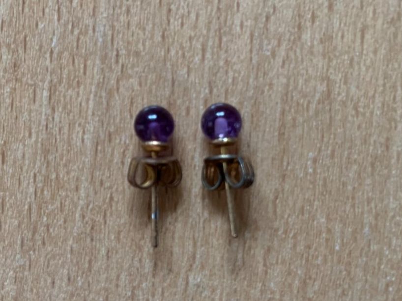 Orecchini pendenti & Orecchini a lobo: Ohrstecker Amethyst, 5mm – Nuovo (secondo la descrizione) da Worb venduto da farben20zauber
