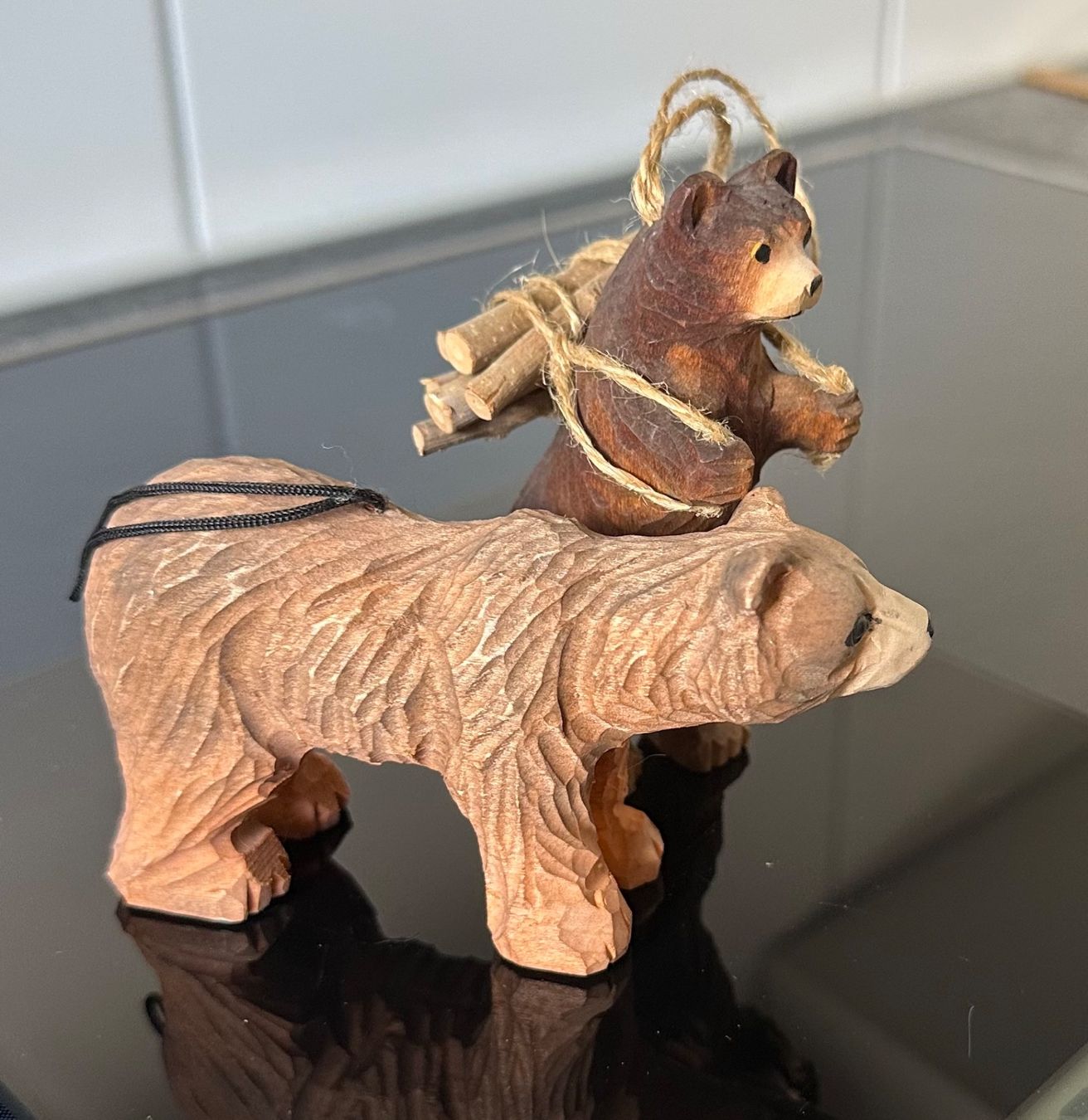 Statuette: 2 handgeschnitzte Bären evtl. Brienzer – Usato da Zürich venduto da brazerola 4