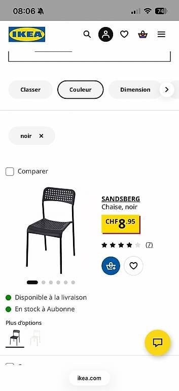 Sedie: 10 chaises IKEA neuves empilables – Nuovo e nell'imballaggio originale da Tolochenaz venduto da laurenced01