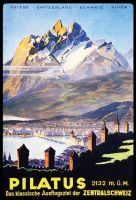 Blechschild-PILATUS MIT LUZERN