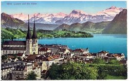 Luzern und die Alpen