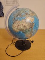 Globus beleuchtet/Lampe mit Kabel und Stecker guter Zustand