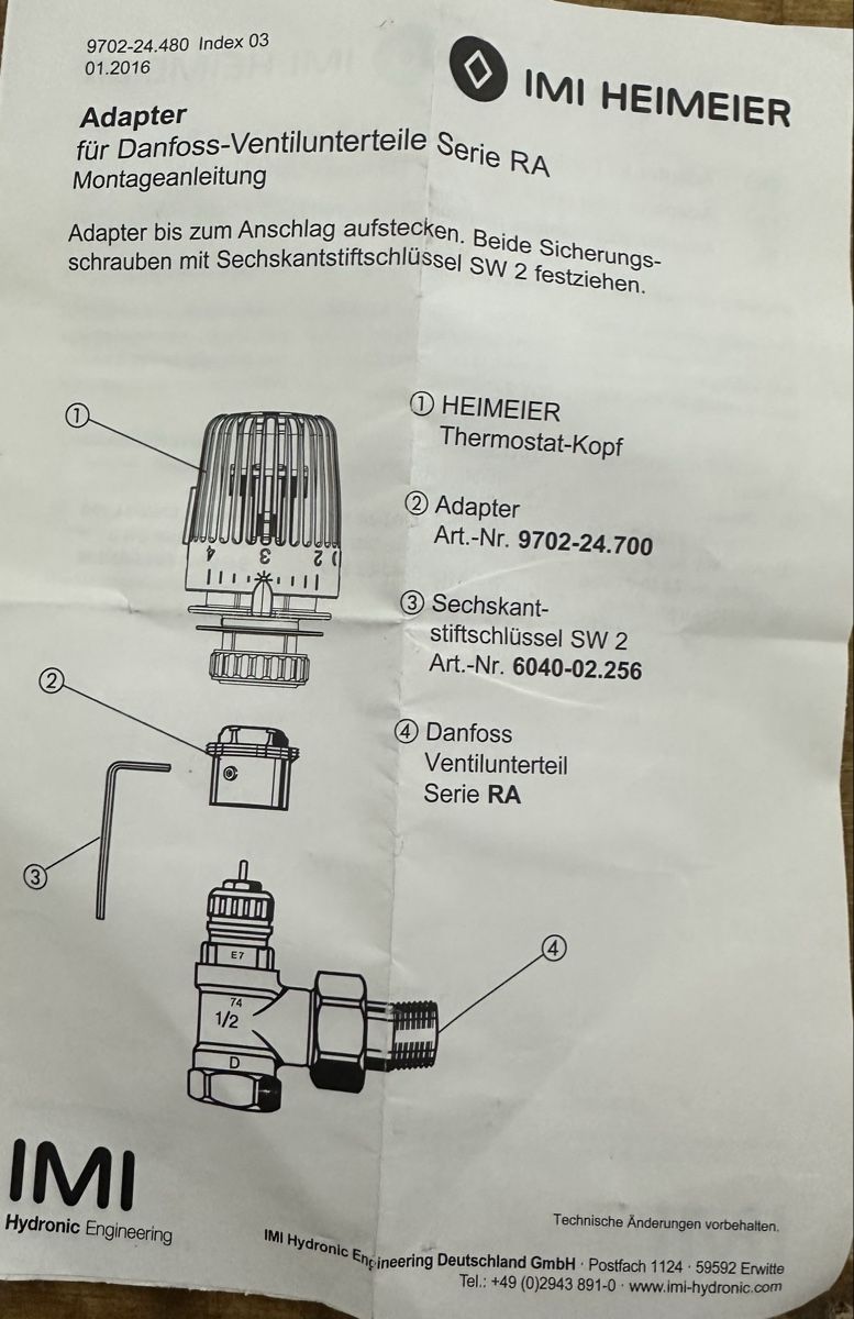 Radiatori: Lupus - 13 Heizkörperthermostate V2 – Usato da Dänikon ZH venduto da Peoples0 6