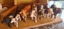 Holzstall mit Tiere alle von Schleich 17 Stk.