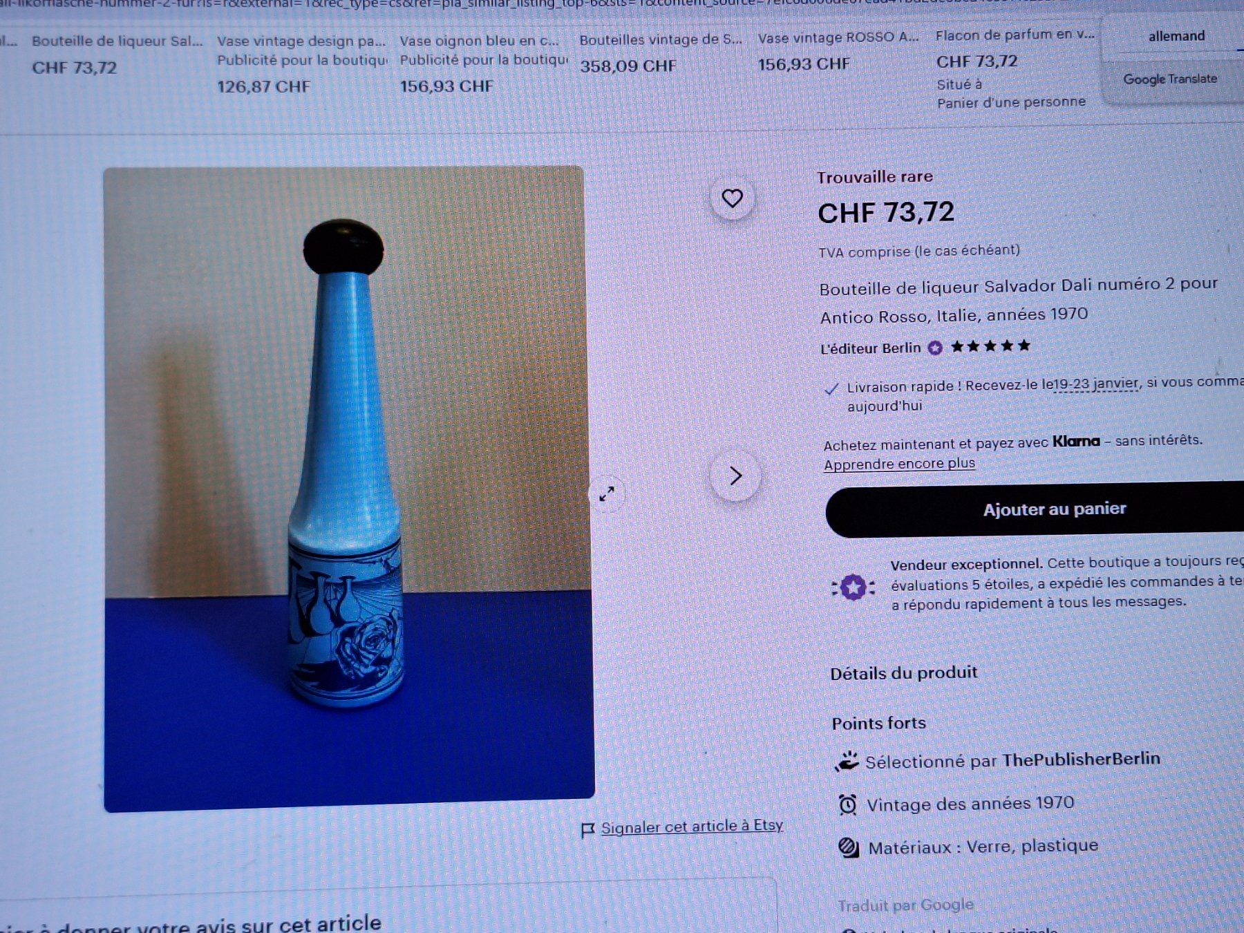 Incisioni: Gravure Salvator Dali S/bteils – Usato da Couvet venduto da zeze03 3
