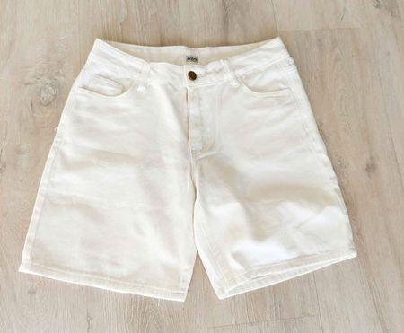 Weisse Damen Baumwolle Shorts NEU