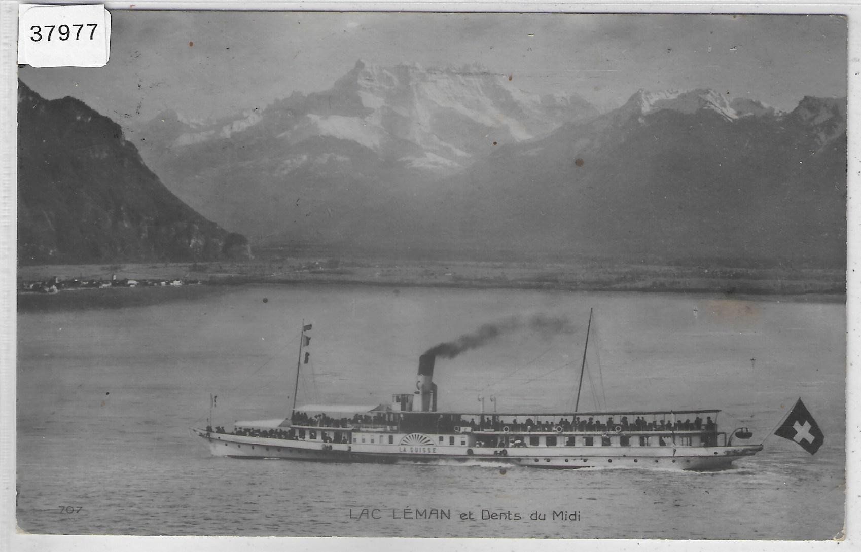 Ansichtskarten: Lac Leman - Bateau-salon "La Suisse" Dampfschiff – Gebraucht aus Ettingen von Kartenplanet