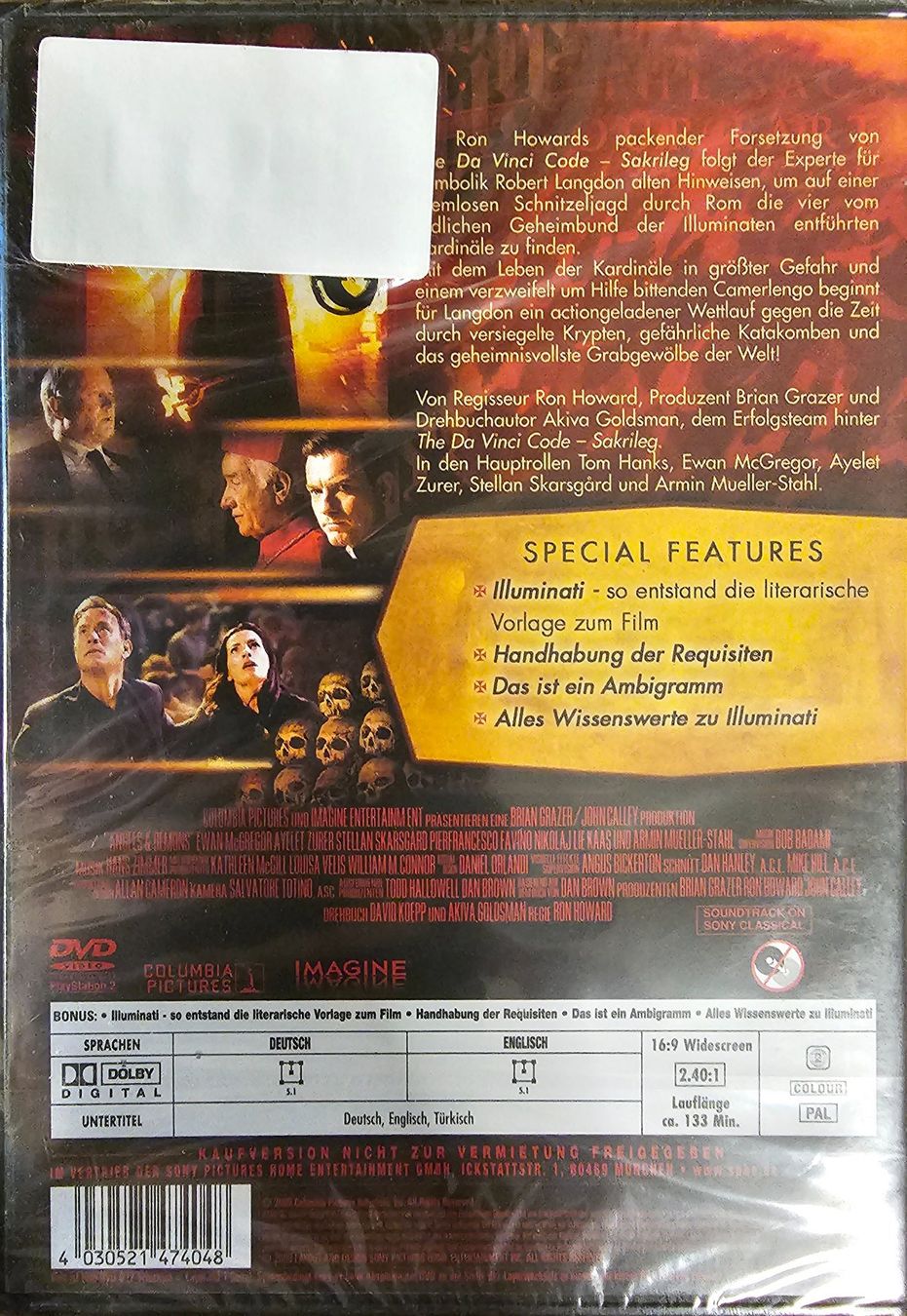 Tutti i DVDs: Illuminati – Nuovo e nell'imballaggio originale da Wahlen b. Laufen venduto da Cg10 1