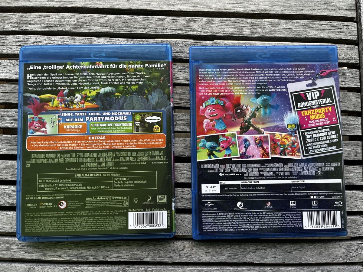 Tutti i DVDs: Trolls Set (2 BluRays) – Usato da Winterthur venduto da Sabbia99 1