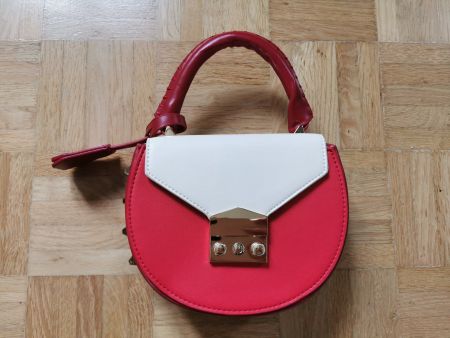 kleine Handtasche rot/weiss (neu)