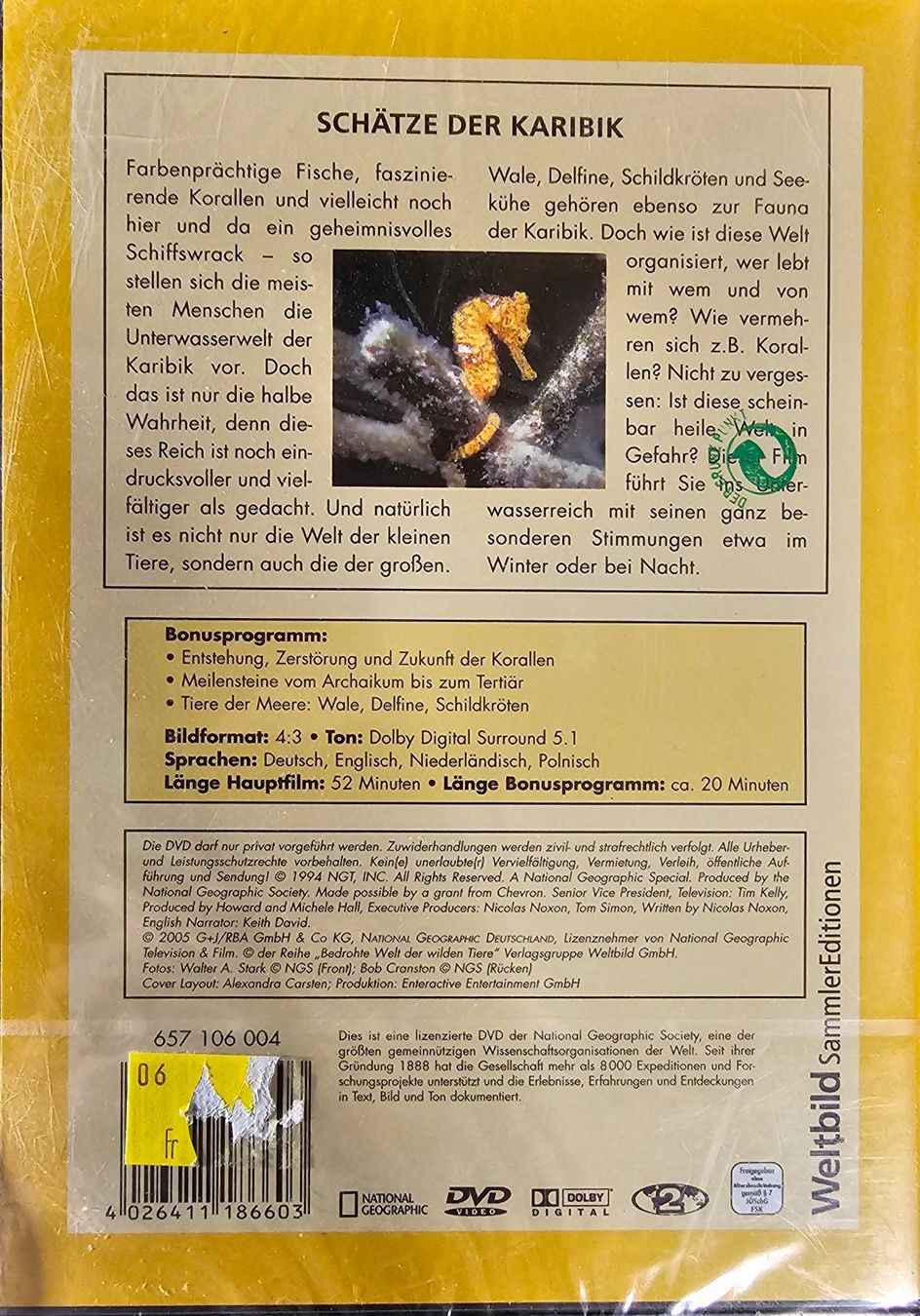 Alle DVDs: National Geographic - Schätze der Karibik – Neu und originalverpackt aus Wahlen b. Laufen von Cg10 1