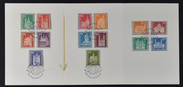 FALTBLATT BAUDENKMÄLER 1960, ET-Stempel