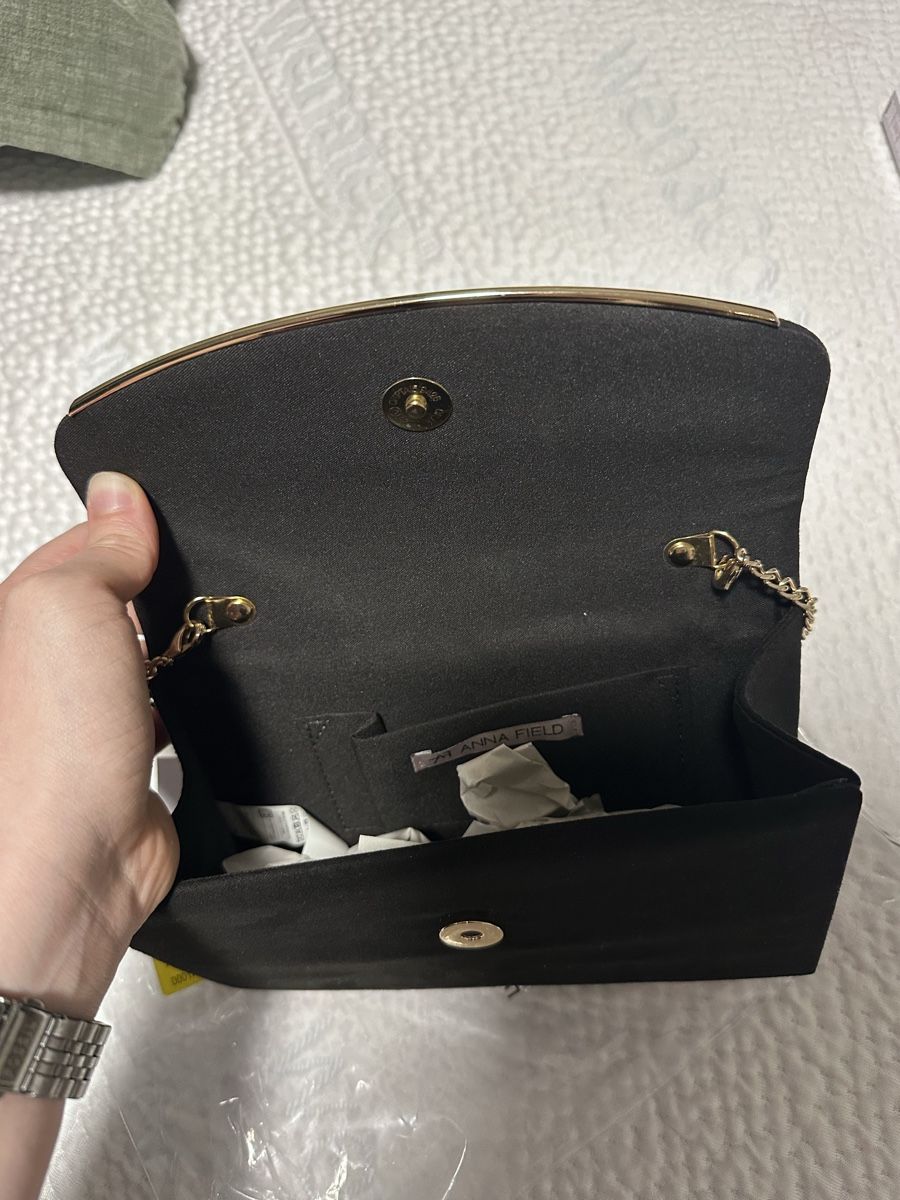 Anna Field Borse da donna: Elegante schwarze Clutch Anna Field – Nuovo e nell'imballaggio originale da Gossau SG venduto da Nisu98 3