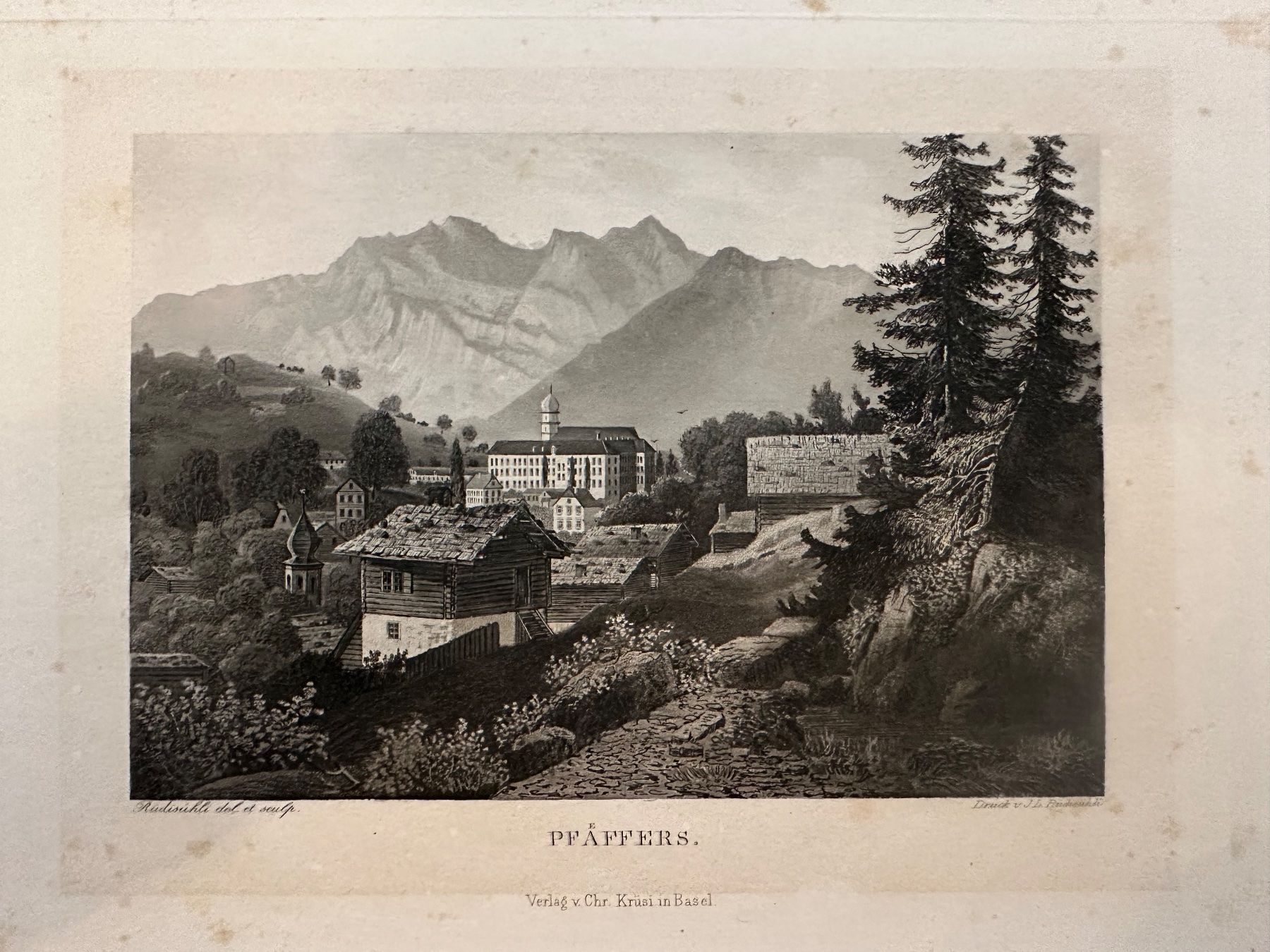 Incisioni: Pfäffers Aquatinta Rüdisühli – Usato da Oberuzwil venduto da Crystall0 3