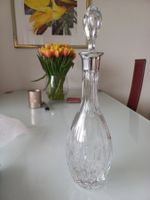 Kristallkaraffe, mit 925 Sterlingsilber Ausguss