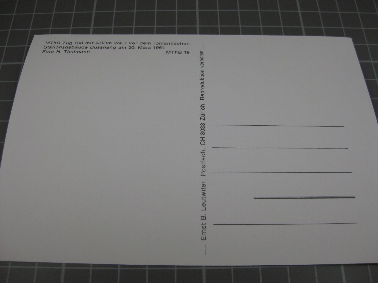 Cartoline postali: AK Bussnang Bahnhof mit Zug – Nuovo (secondo la descrizione) da Malters venduto da Marosko 1