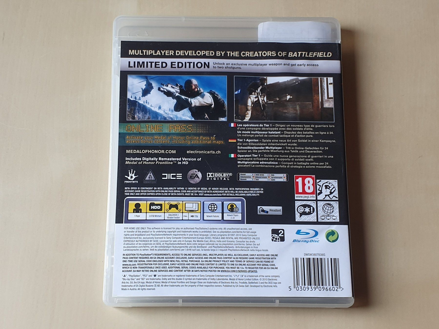 Sony Giochi: Medal of Honor – Usato da Stansstad venduto da collectorsshop 1