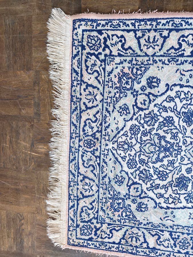 Tappeti: N4 Orientteppich handgeknüpft hell Rosa Seide 110x75cm – Usato da Toffen venduto da Immo-Erben 6