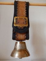 Antike W. Moser - Glocke 1930 mit Lederriemen Graubünden