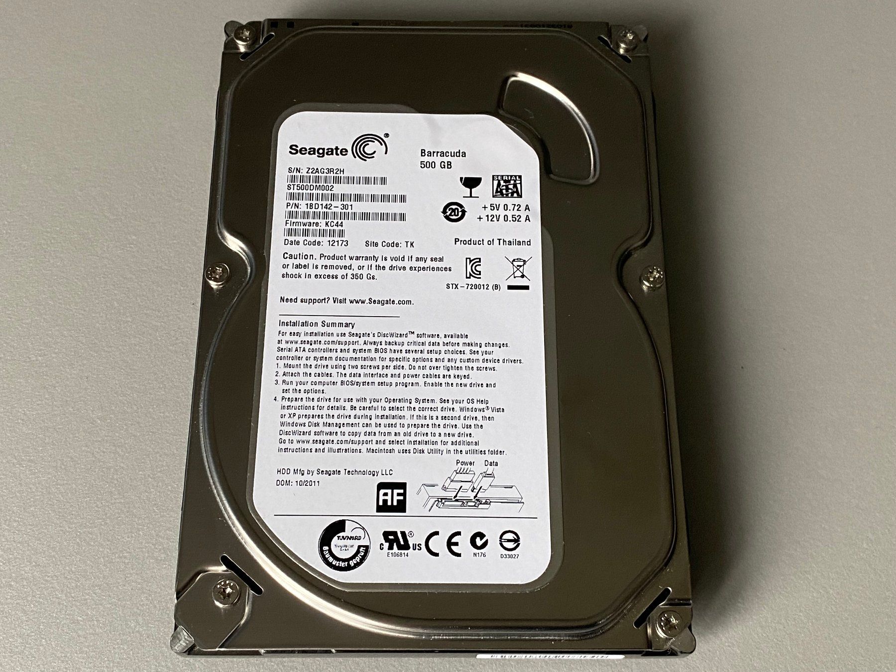 Hitachi Dischi rigidi: Hitachi 500GB 3.5" SATA (40) – Nuovo (secondo la descrizione) da Langwiesen venduto da Restposten-24