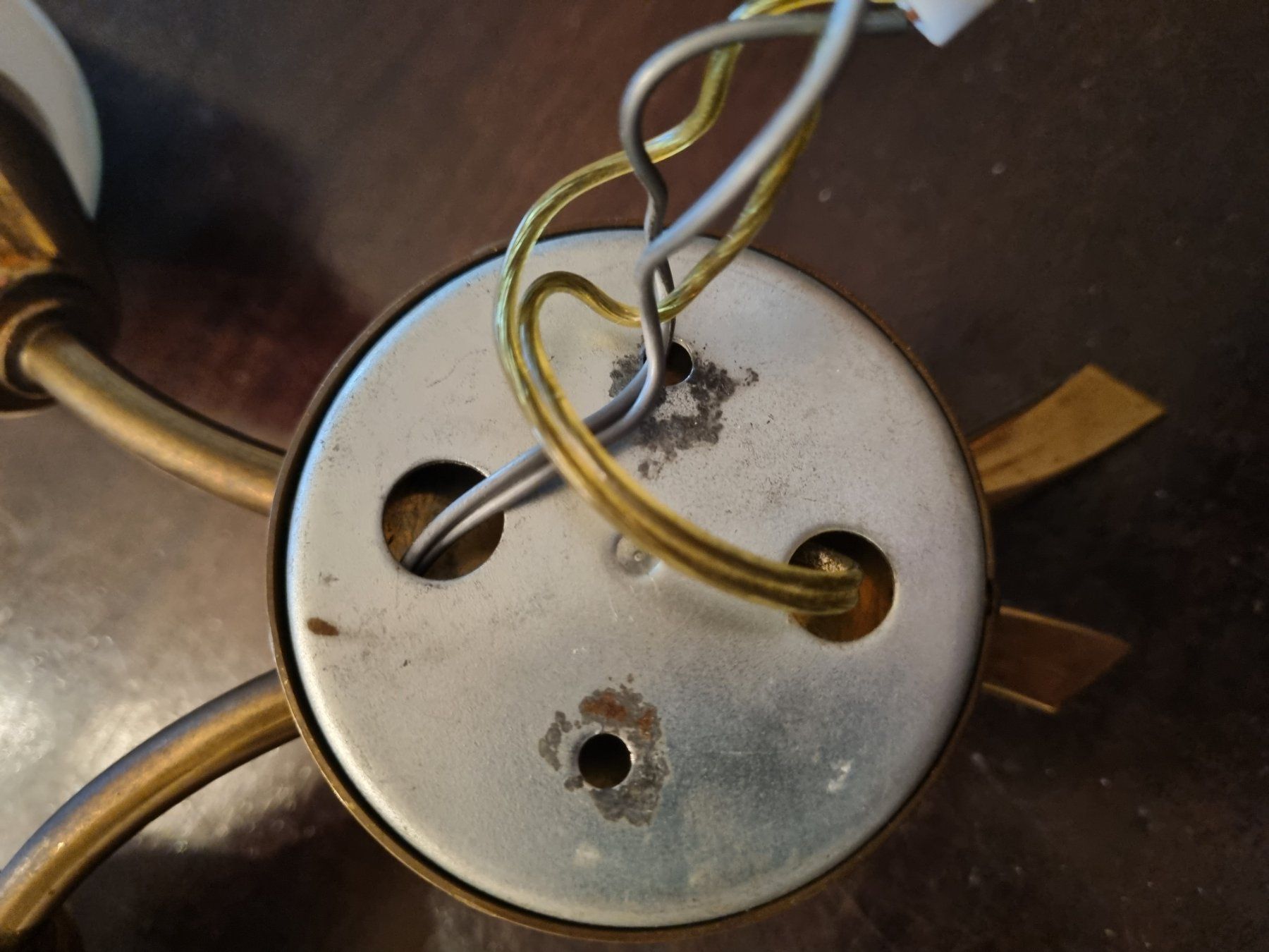 Lampade: Französische Messing Wandlampe – Usato da Basel venduto da Jcva 7