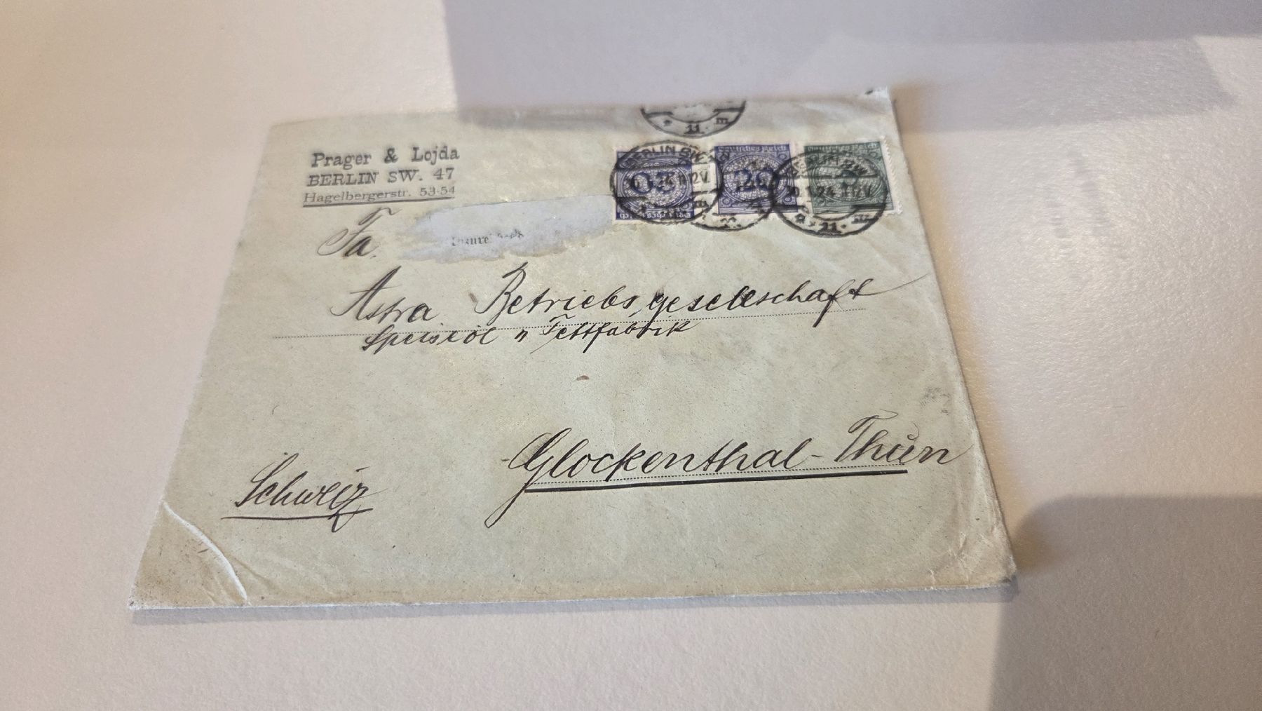 Tutti i francobolli: 1924 Deutsches Reich Perfin Brief – Usato da Arni AG venduto da Moth68