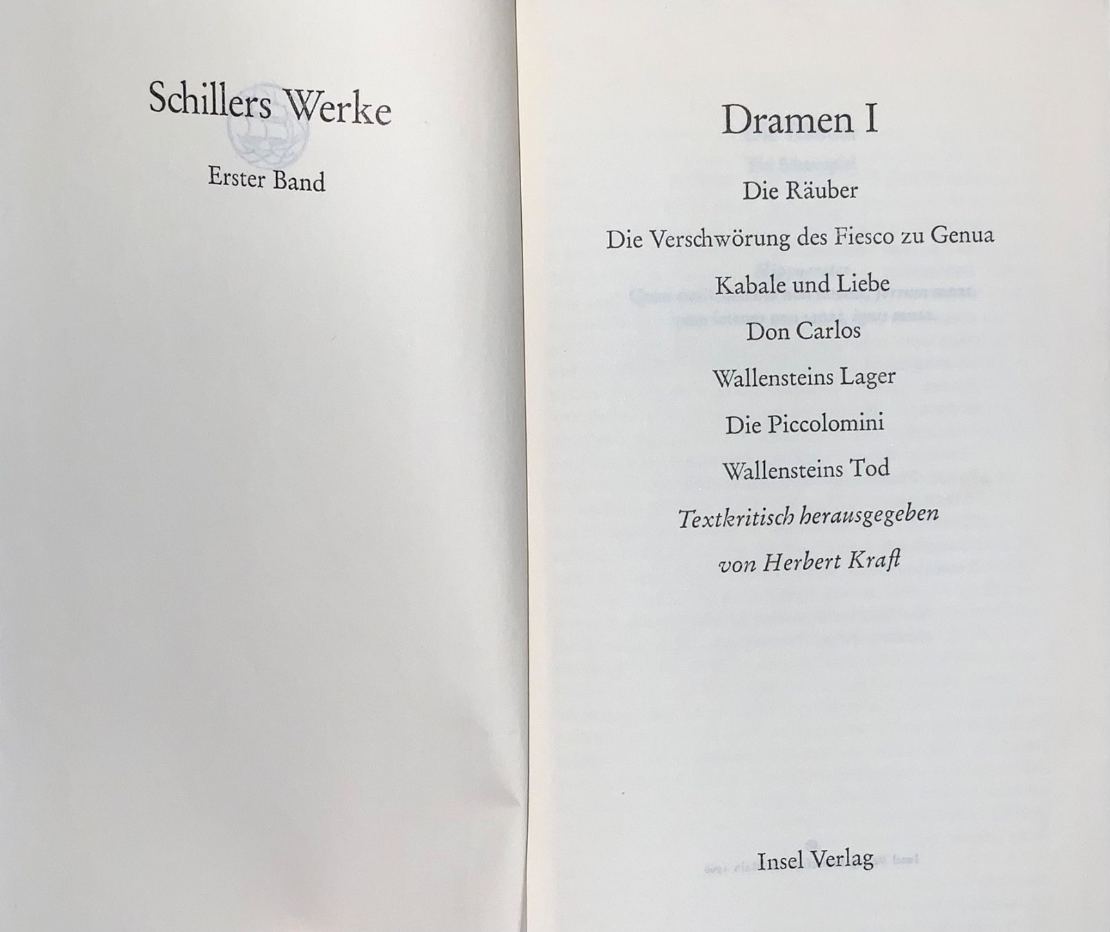 Libri: Schillers Werke Band 1-4 – Usato da Wiesendangen venduto da dfc187 2
