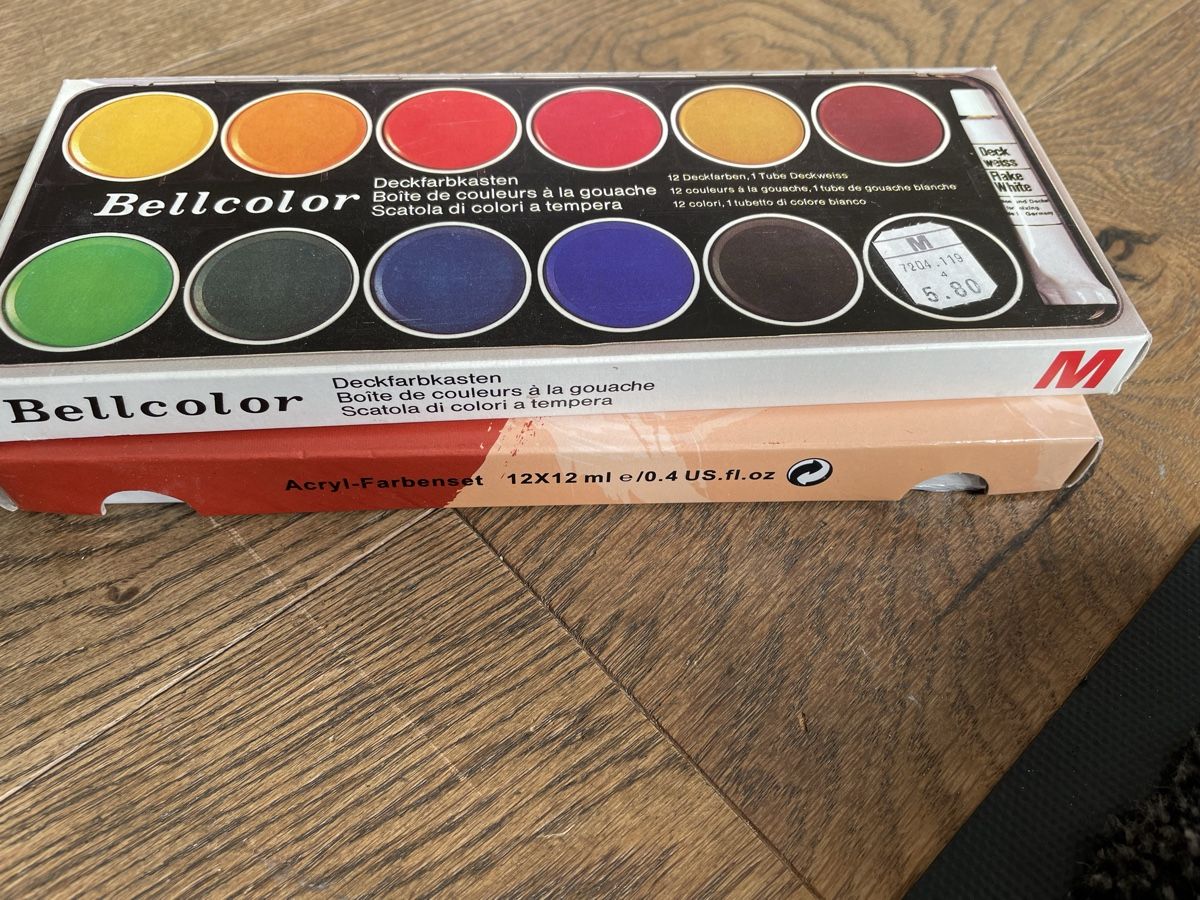 Colori: Set Wasserfarbkasten Acrylfarben neuwertig – Nuovo (secondo la descrizione) da Niederbüren venduto da poschti 4