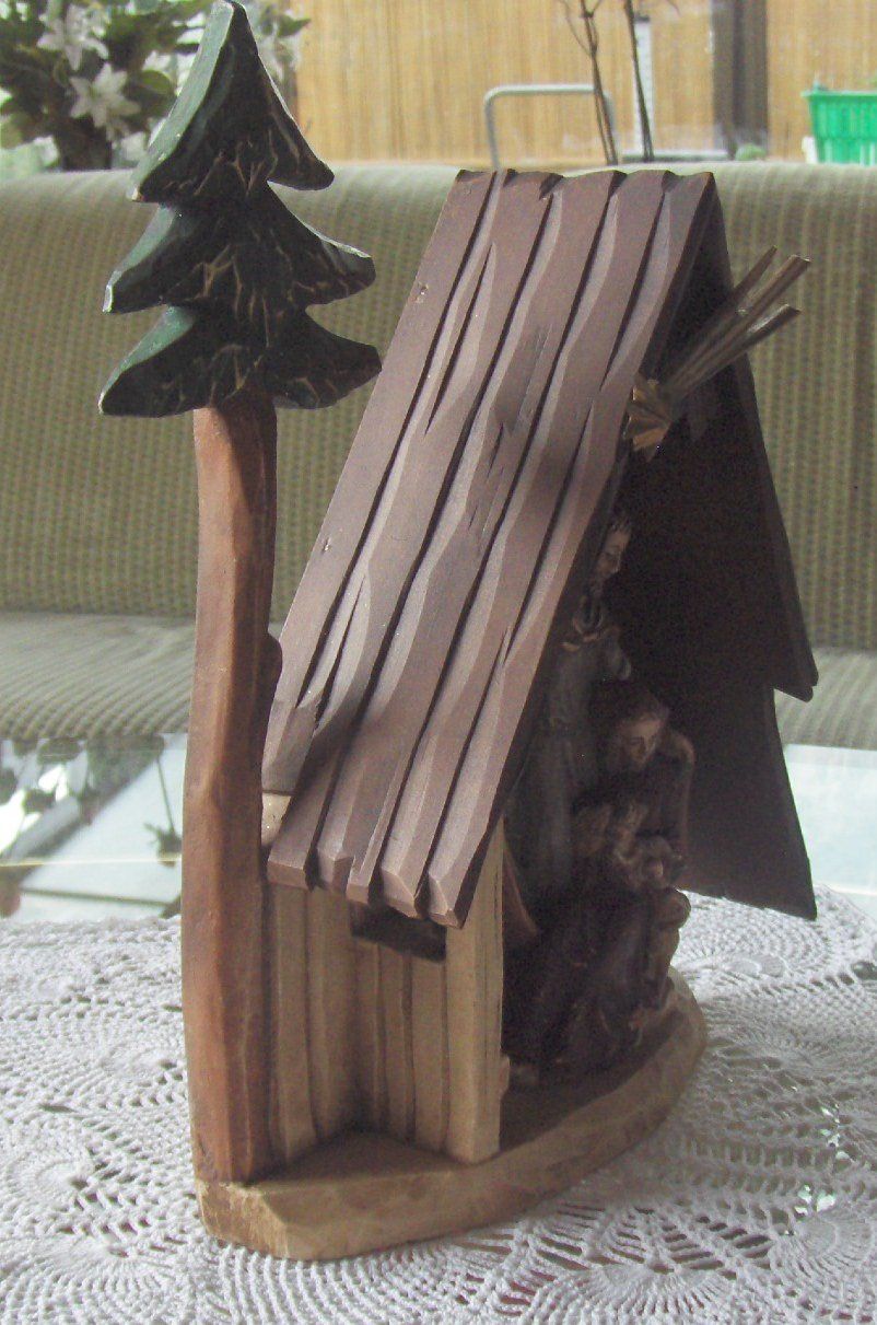 Alle Dekorationen: Weihnachtskrippe komplett mit Figuren – Gebraucht aus Eschenbach von Alicekunst 3