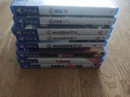 TOP Sammlung Spiele - NBA, Madden, W2K, NHL, FIFA PS4 / PS5
