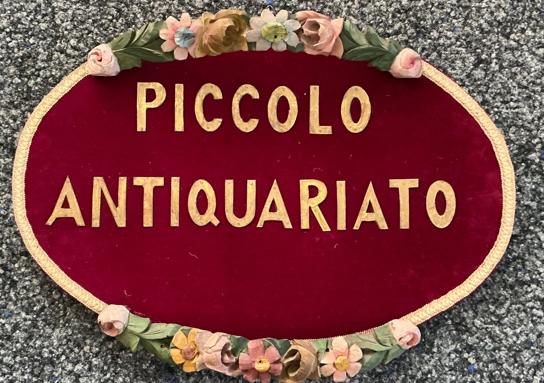 Tutte le decorazioni: Antik-Schild "Piccolo Antiquariato" Vintage – Usato da Naters venduto da seidengut