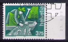 1990_783_Berufe_Hoher Wert 3.75 Fischer_Boot_Netz__ET !
