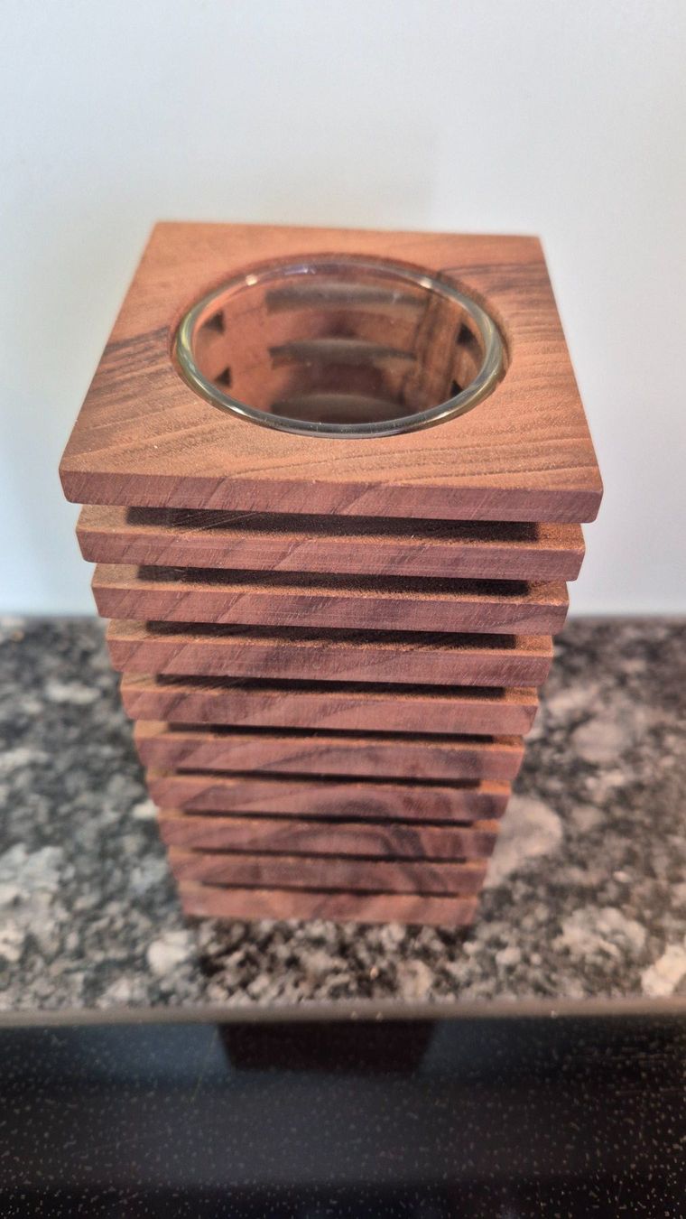 Portacandele: 2 Teelichthalter Holz – Usato da Wängi venduto da Maur1 6