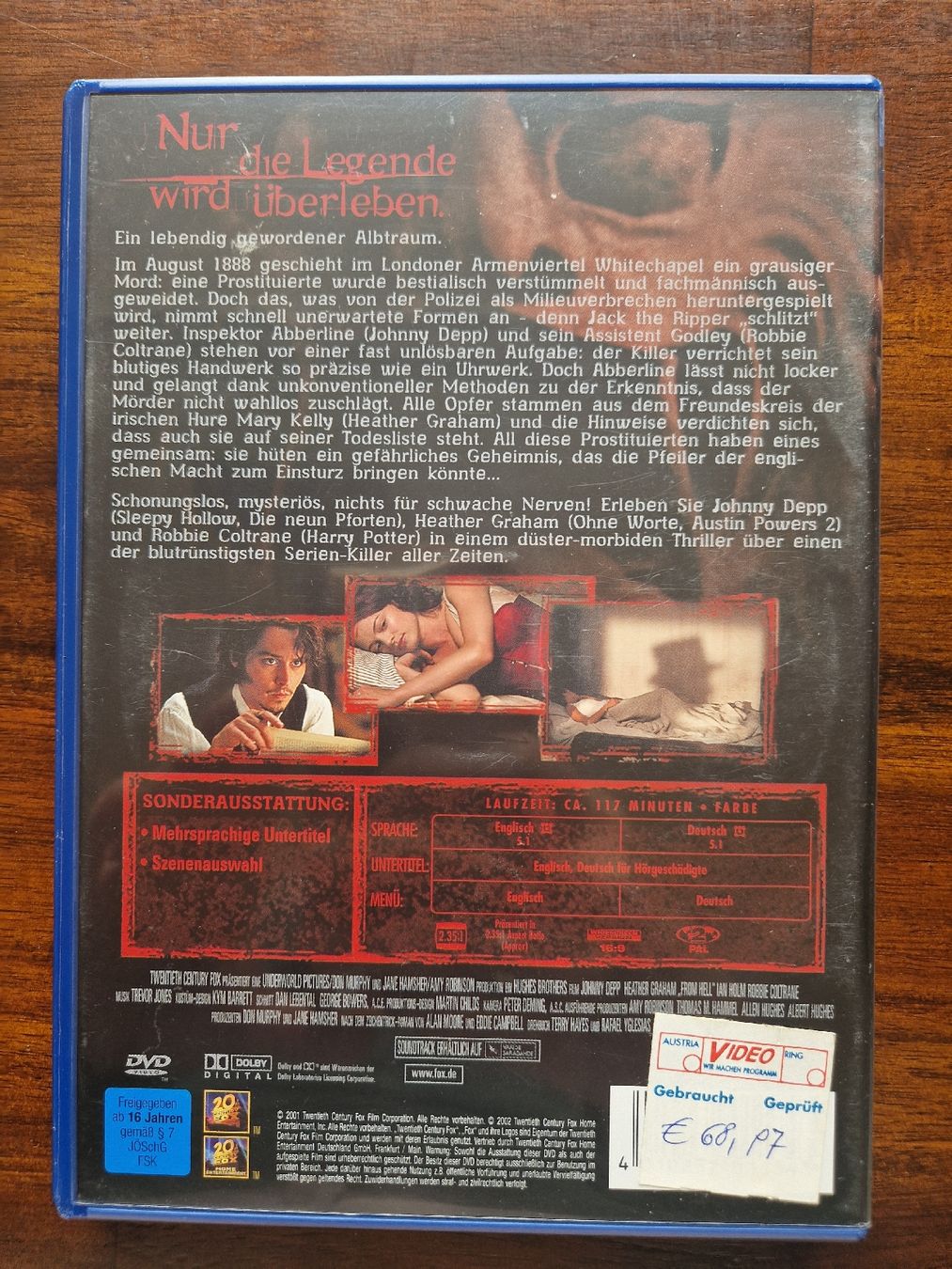 Alle DVDs: DVD From Hell – Gebraucht aus Emmenbrücke von alexa1983 1