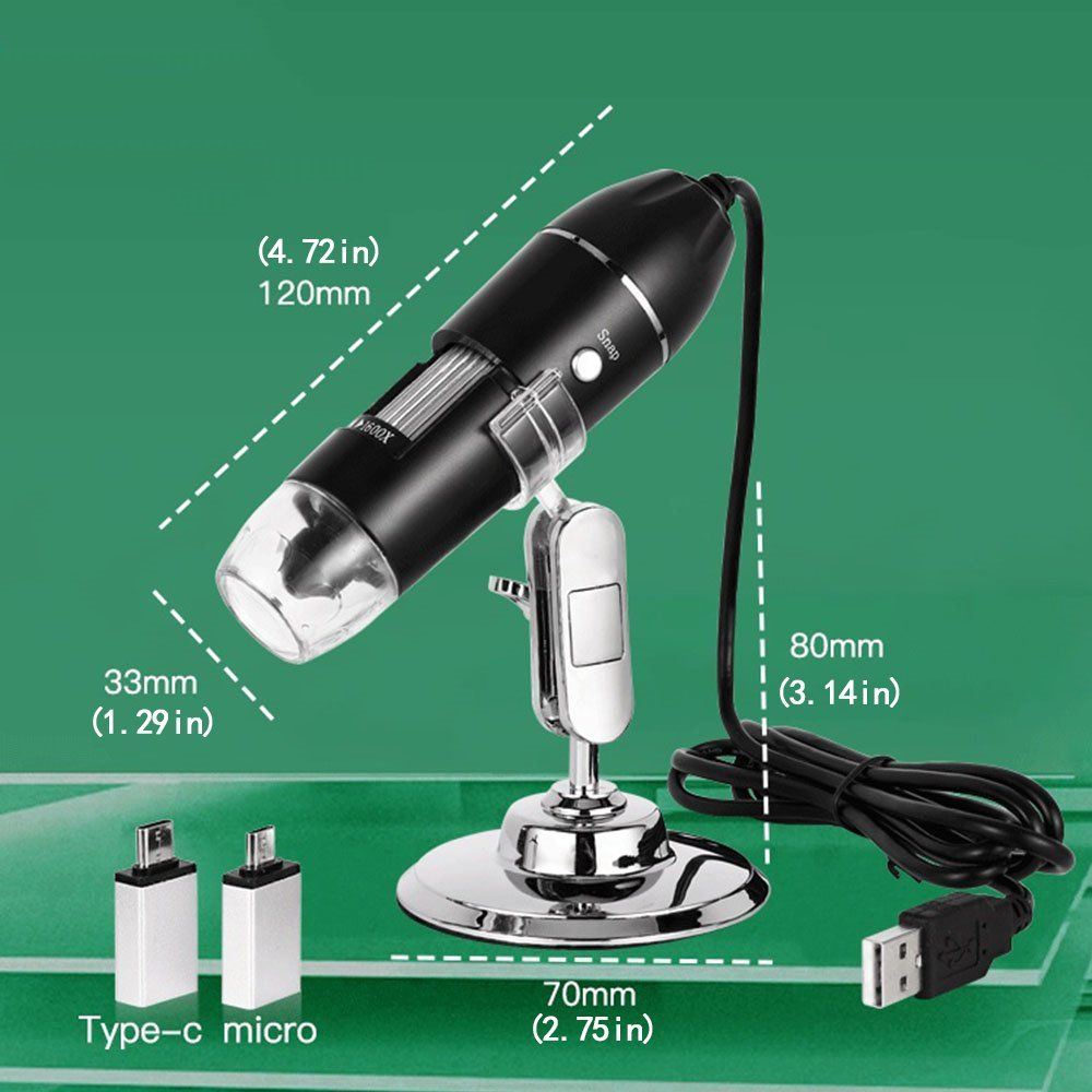 Microscopi: Microscope numérique électronique, 1600x  Digitales Mikrosk – Nuovo e nell'imballaggio originale da Delemont venduto da Superchoice 1
