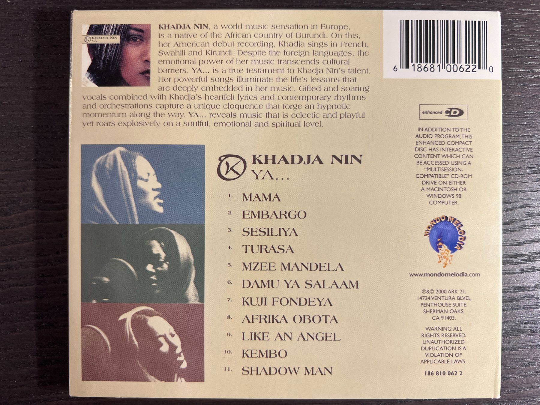 CDs: Khadja Nin - Ya – D'occasion à Zürich par MusikFreunde 1
