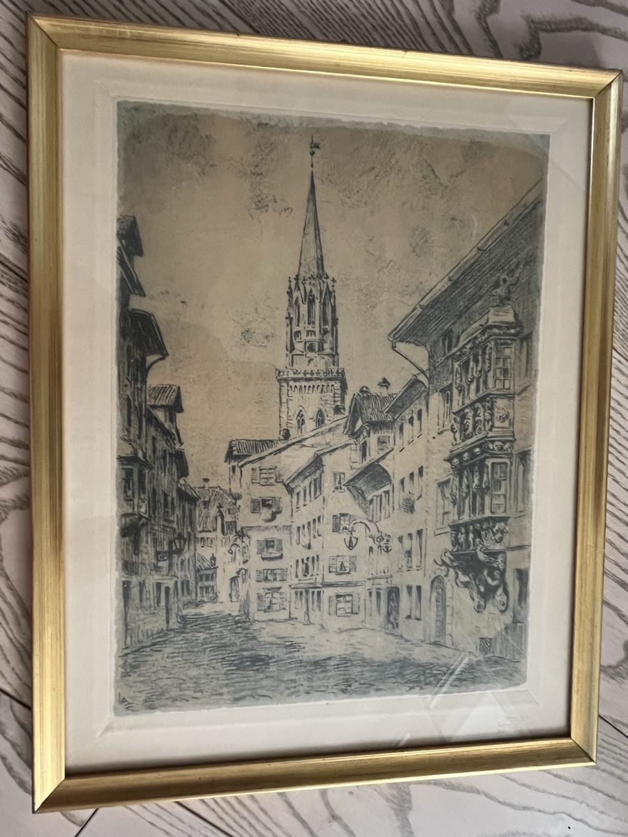 Stiche: Kirche St. Laurenzen Kupferstich – Gebraucht aus Romanshorn von Apfelschuss