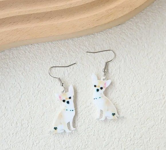 Orecchini pendenti & Orecchini a lobo: OHRRINGE,HÄNGER, CHIHUAHUA NEU – Nuovo e nell'imballaggio originale da Bad Ragaz venduto da Schtupsi