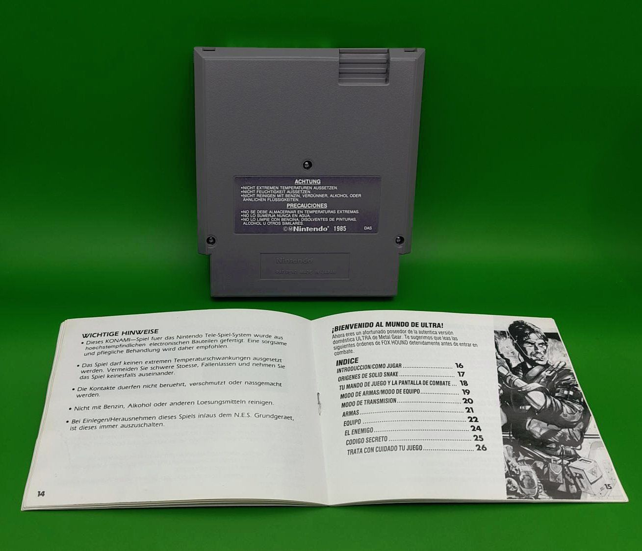 Nintendo Giochi: Metal Gear NES - Konami PAL-B EEC – Usato da Birwinken venduto da GTOrg 7