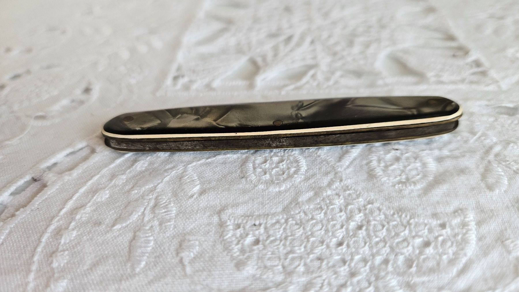 Coltelli tascabile: Antikes kleines Sackmesser Taschenmesser Marmor-Optik Griff – Usato da Gossau ZH venduto da Goes05 5