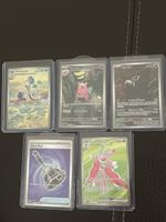 Pokemon Karten Set 5 Stück Oberflächen sehr guter Zustand 