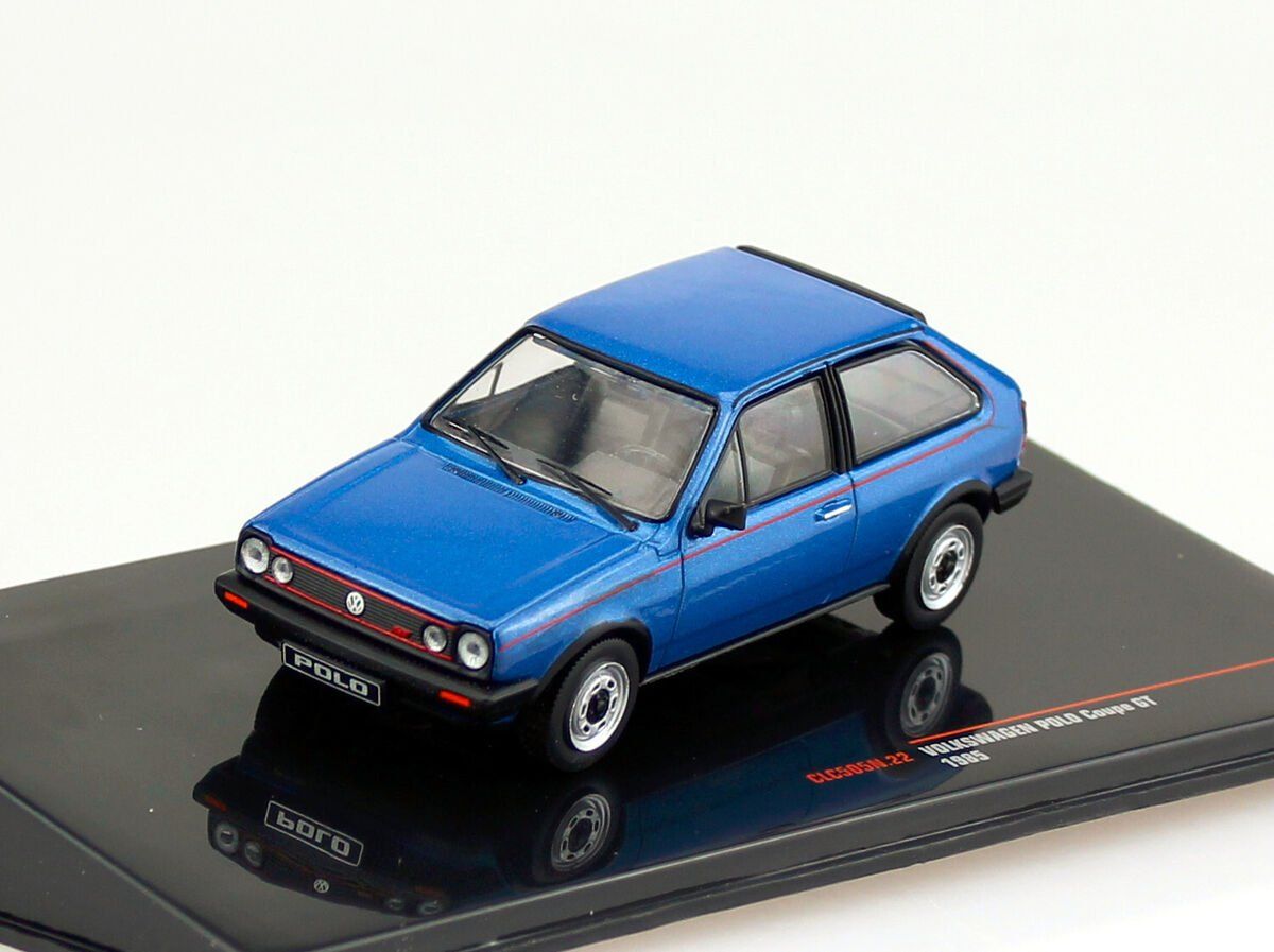 Volkswagen Modellini d'auto: VW Polo Coupè GT (1985) – Nuovo e nell'imballaggio originale da Flawil venduto da Imperiosud