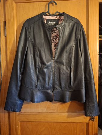 Lederjacke Milestone Damen Grösse 42 schwarz guter Zustand