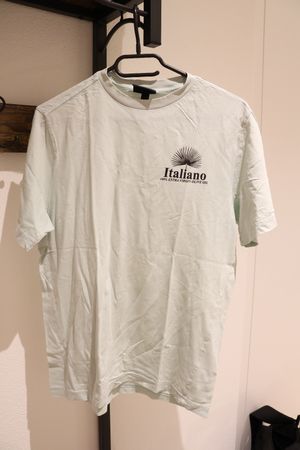 T-Shirt H&M Regular Fit Grösse S hellgrün bedruckt